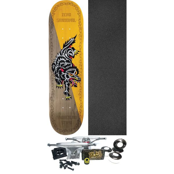 Zero Skateboards Tommy Sandoval Stipo Skateboard Deck - 8.375" x 31.9" - Complete Skateboard Bundle